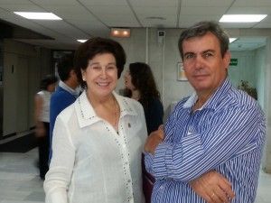 La alcaldesa de Balanegra, Mercedes Tapia, presente ayer en Jerez