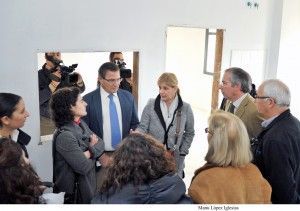 La primera parada de la ronda de visitas ha estado en el centro de salud de guadalcacín