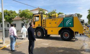 Labores de desinfección en Estella